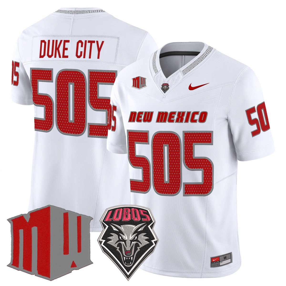 Duke City Jersey #505 New Mexico Lobos 2025 Vapor Limited Stitched by My Store NCAA Football Jerseys