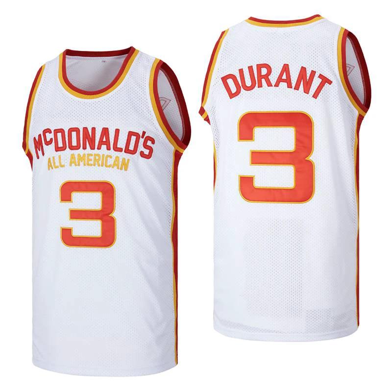 Durant Mcdonalds All American Basketball Jersey White by My store basketball