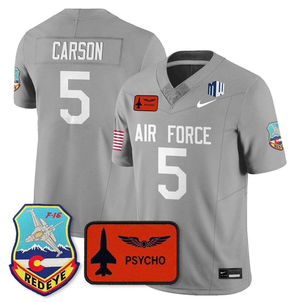 Dylan Carson Jersey #5 Air Force 2025 Honor F-16 Stitched 140th Wing by My Store