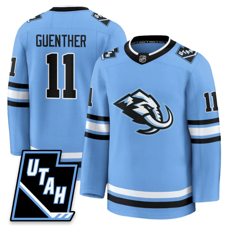 Dylan Guenther Jersey #11 Utah Hockey Mammoth 2025 Limited All Stitched Blue by Hockey David