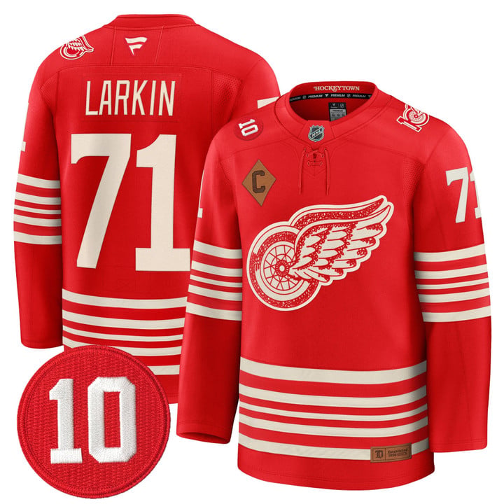 Dylan Larkin Jersey #71 Detroit Red Wings #10 Alex Delvecchio Honoring Stitched by Hockey David