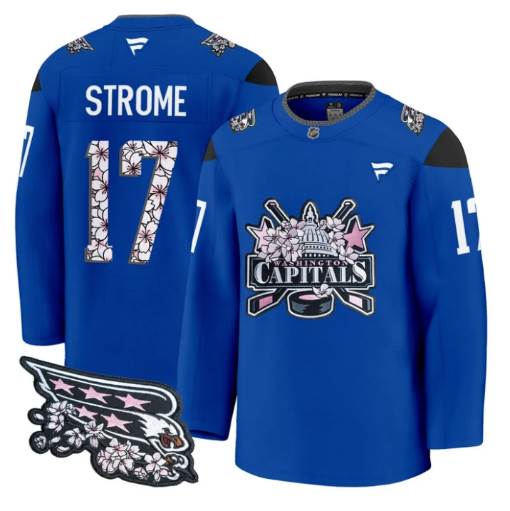 Dylan Strome Jersey #17 Washington Capitals 2026 Hockey Premium Stitched by Hockey David