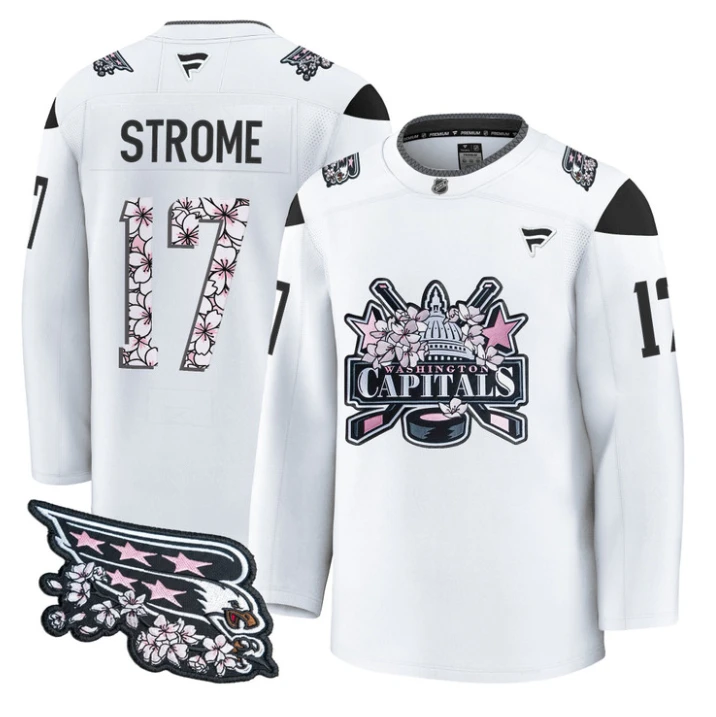 Dylan Strome Jersey #17 Washington Capitals 2026 Hockey Premium Stitched by Hockey David