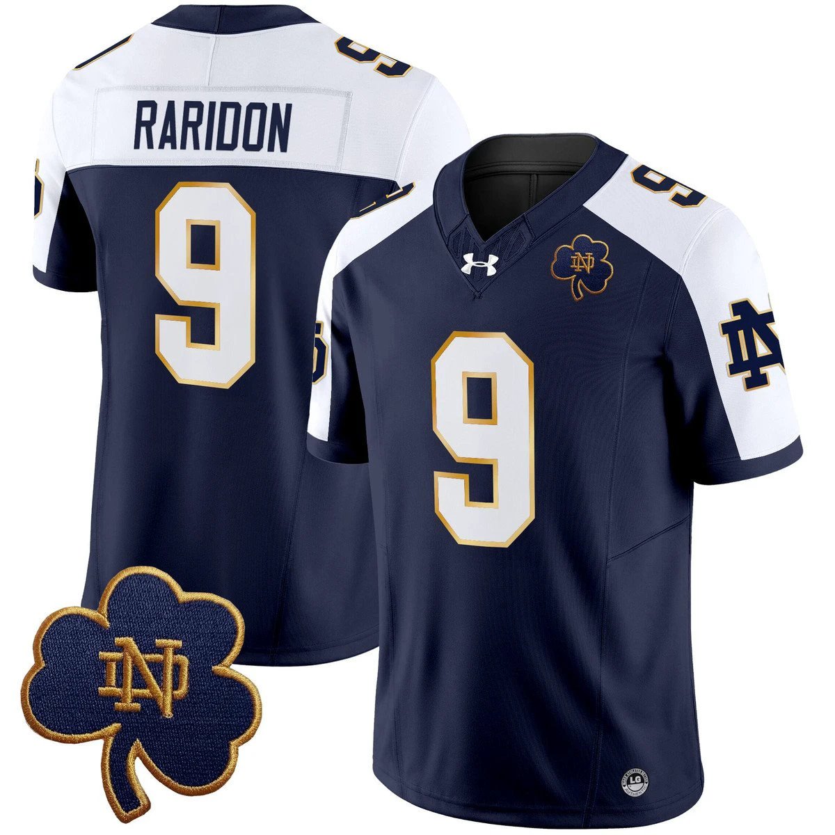Eli Raridon Jersey #9 Notre Dame 2025 Vapor Limited V3 Stitched Alter by My Store NCAA Football Jerseys