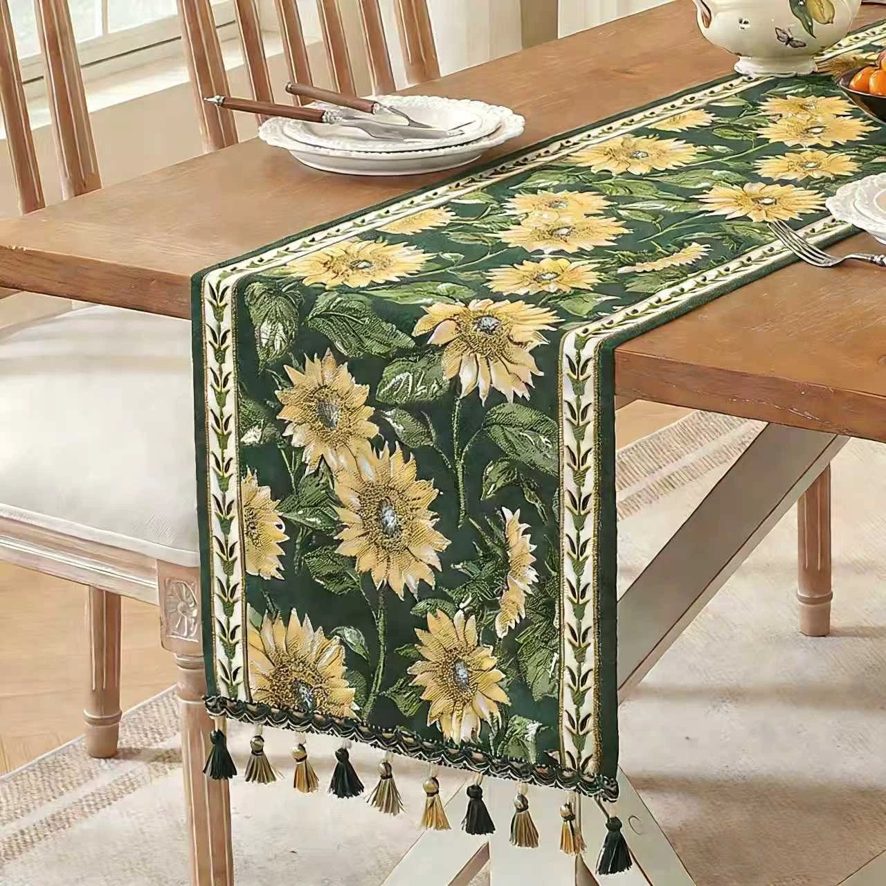 European and American - Style Chenille Tablecloth by BowLift