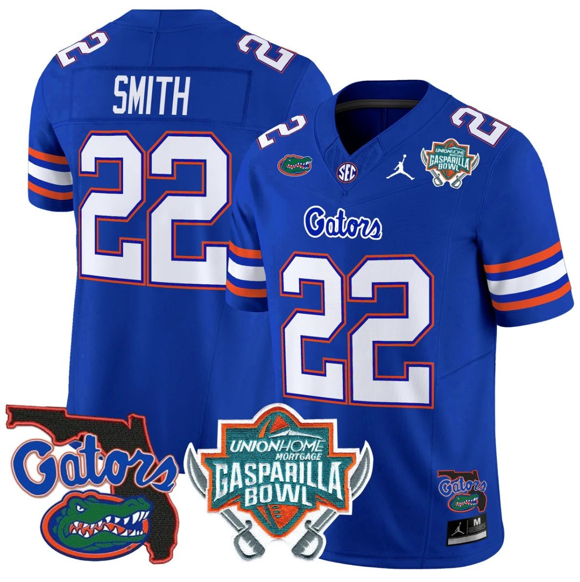 Emmitt Smith Jersey #22 Florida Gators 2025 Gasparilla Bowl Patch Royal by My Store