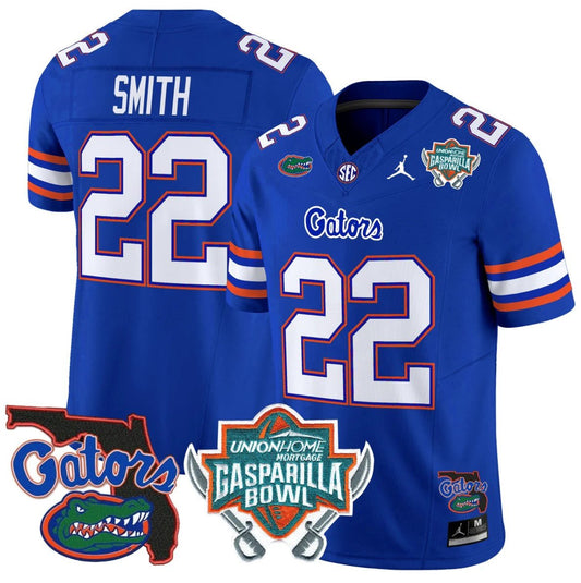 Emmitt Smith Jersey #22 Florida Gators 2025 Gasparilla Bowl Patch Royal by My Store
