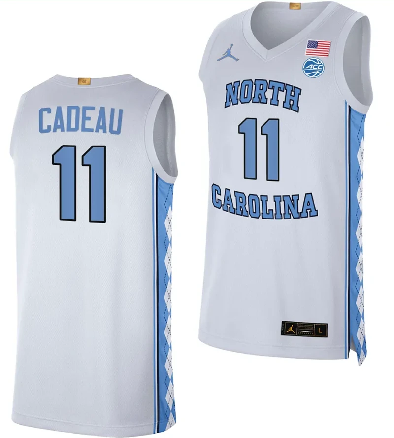 Elliot Cadeau Jersey #11 North Carolina Tar Heels College Basketball by My store basketball
