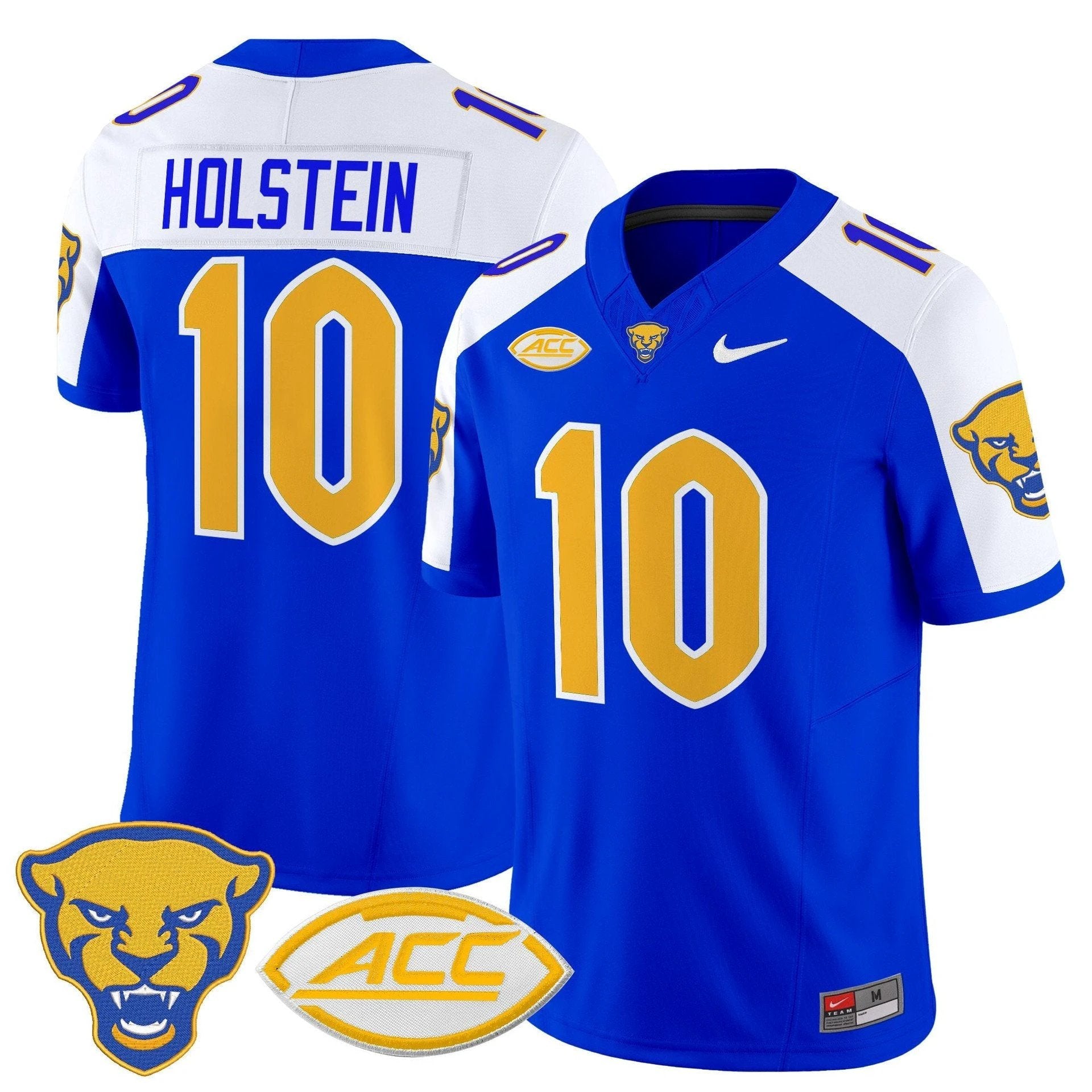 Eli Holstein Jersey #10 Pittsburgh Panthers 2025 Limited Stitched Royal Alter by My Store