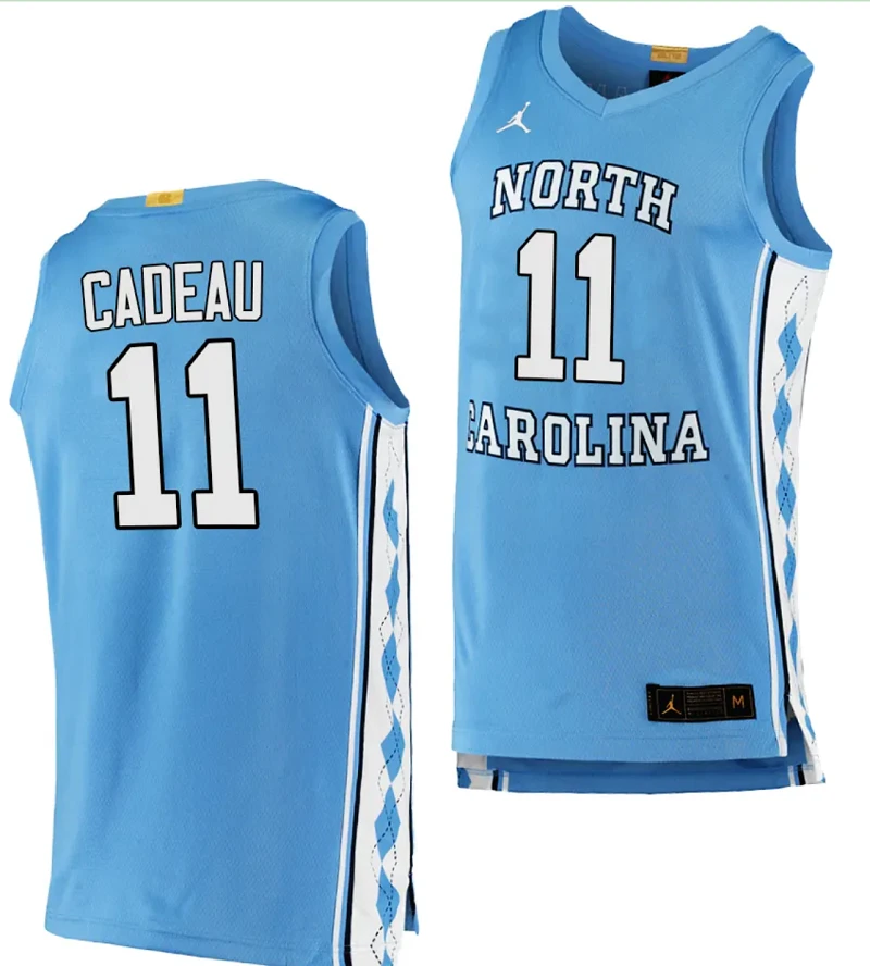 Elliot Cadeau Jersey #11 North Carolina Tar Heels College Basketball by My store basketball