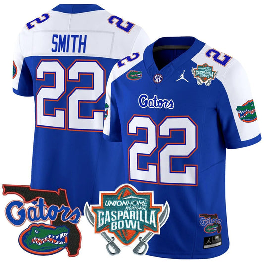 Emmitt Smith Jersey #22 Florida Gators 2025 Gasparilla Bowl Patch Royal Alternate by My Store