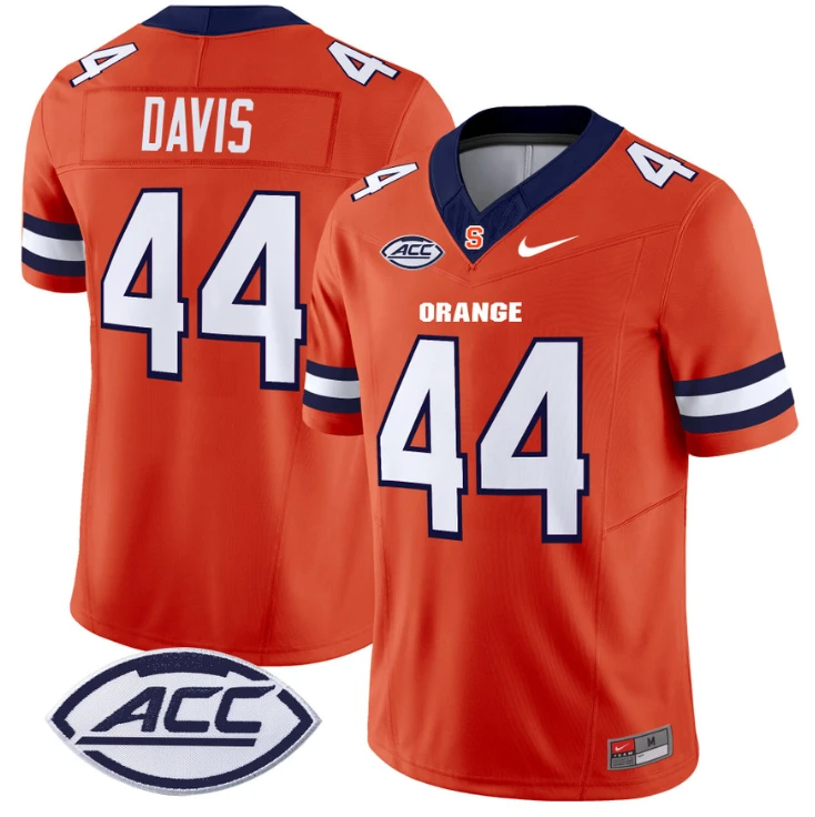 Ernie Davis Jersey #44 Syracuse Orange Vapor Limited College Football Orange by My Store