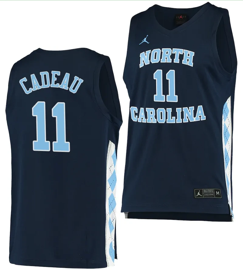 Elliot Cadeau Jersey #11 North Carolina Tar Heels College Basketball by My store basketball
