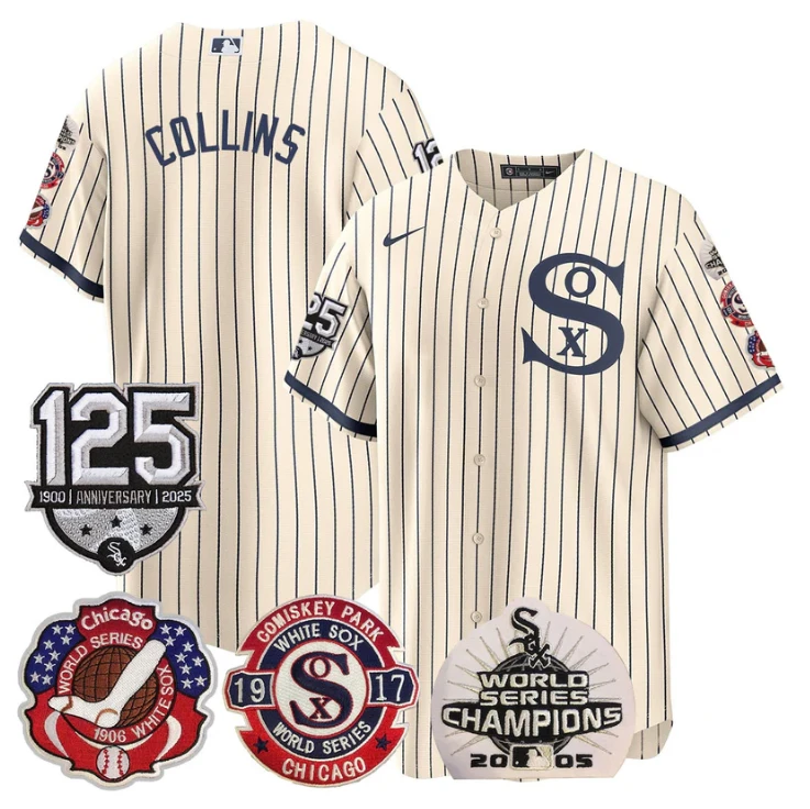 Eddie Collins Jersey Chicago White Sox 125th Anniversary World Series Champions Field Of Dream by My Store