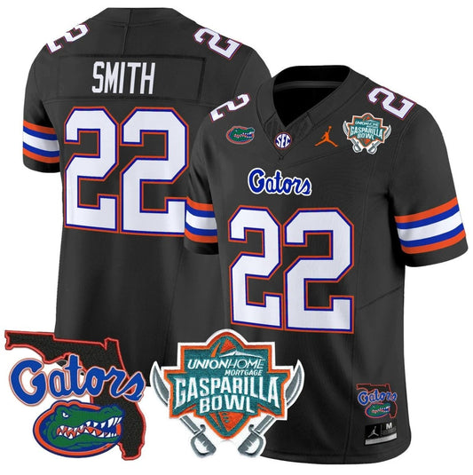 Emmitt Smith Jersey #22 Florida Gators 2025 Gasparilla Bowl Patch Black by My Store