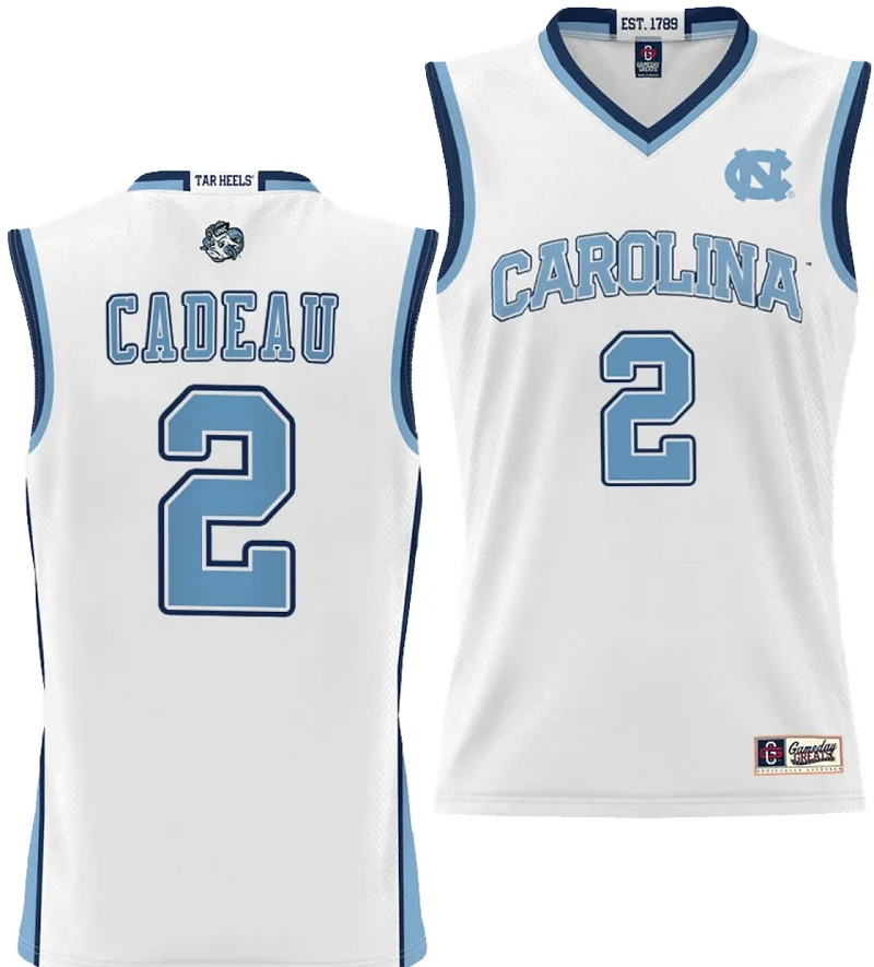 Elliot Cadeau Jersey #2 UNC Tar Heels College NIL Basketball Lightweight by My store basketball