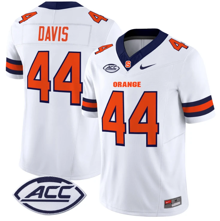Ernie Davis Jersey #44 Syracuse Orange Vapor Limited College Football White by My Store