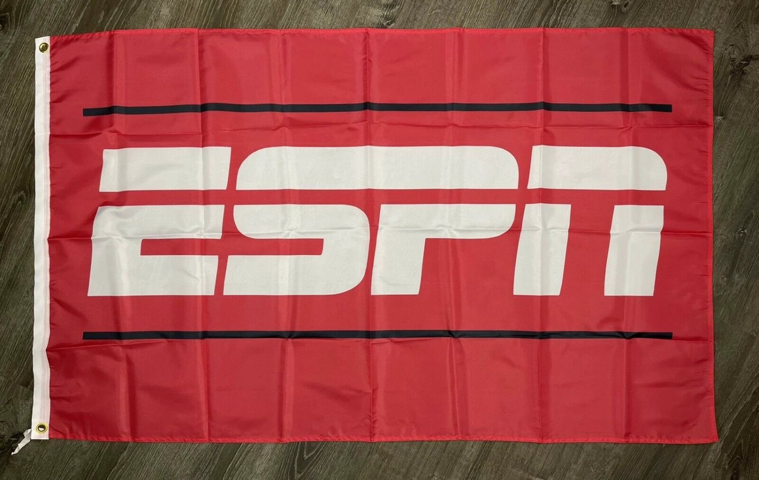 ESPN Sports Flag 3x5 ft Red Banner Man-Cave by flagsjustdoit