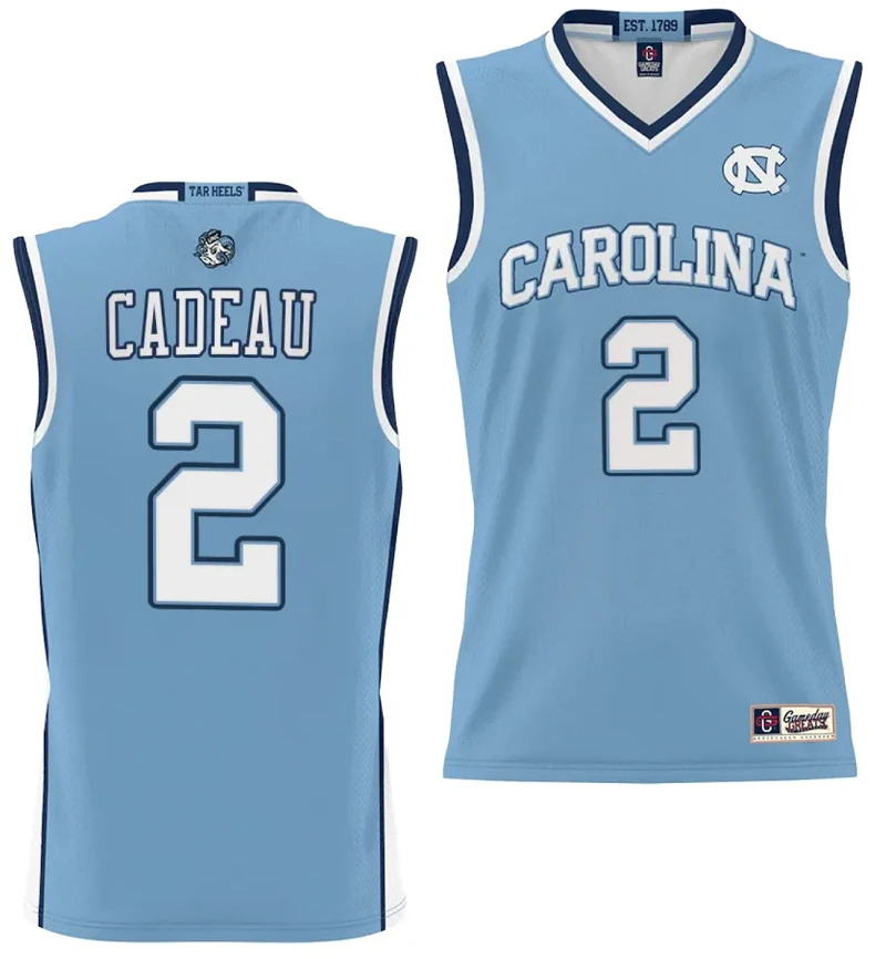 Elliot Cadeau Jersey #2 UNC Tar Heels College NIL Basketball Lightweight by My store basketball