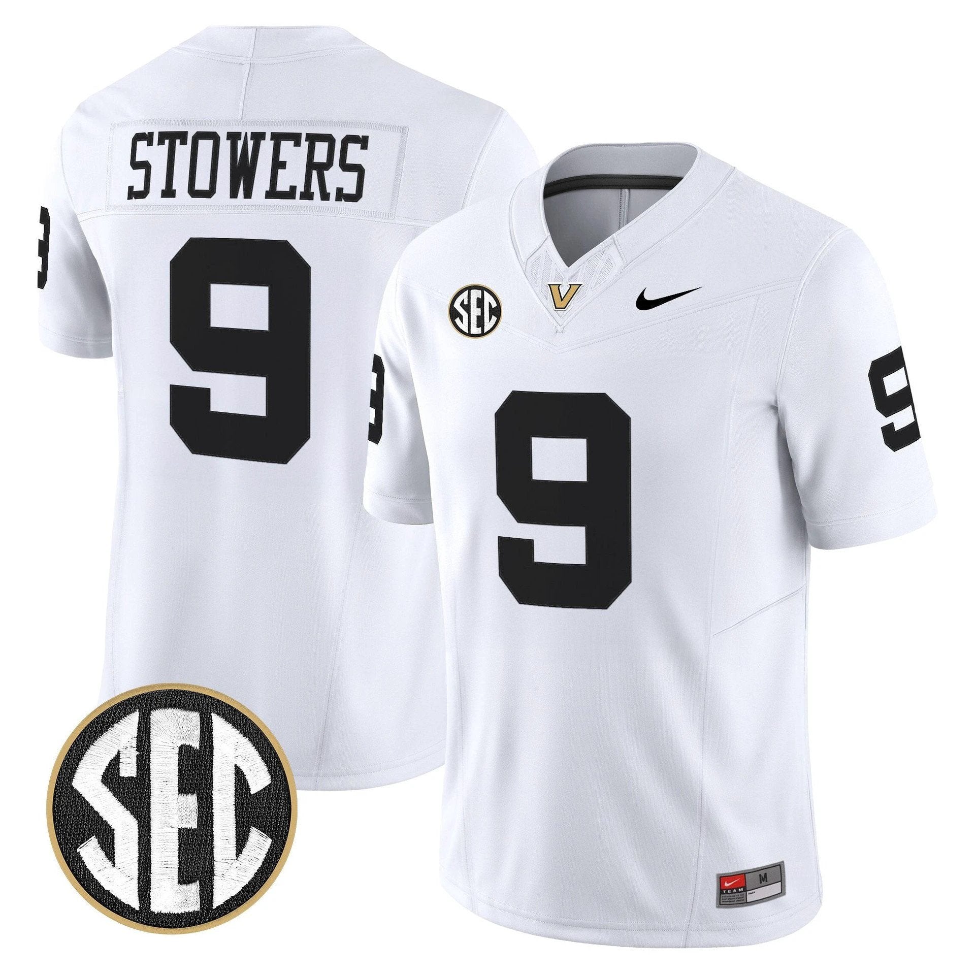 Eli Stowers Jersey #9 Vanderbilt Commodores 2025 Limited Stitched White by My Store