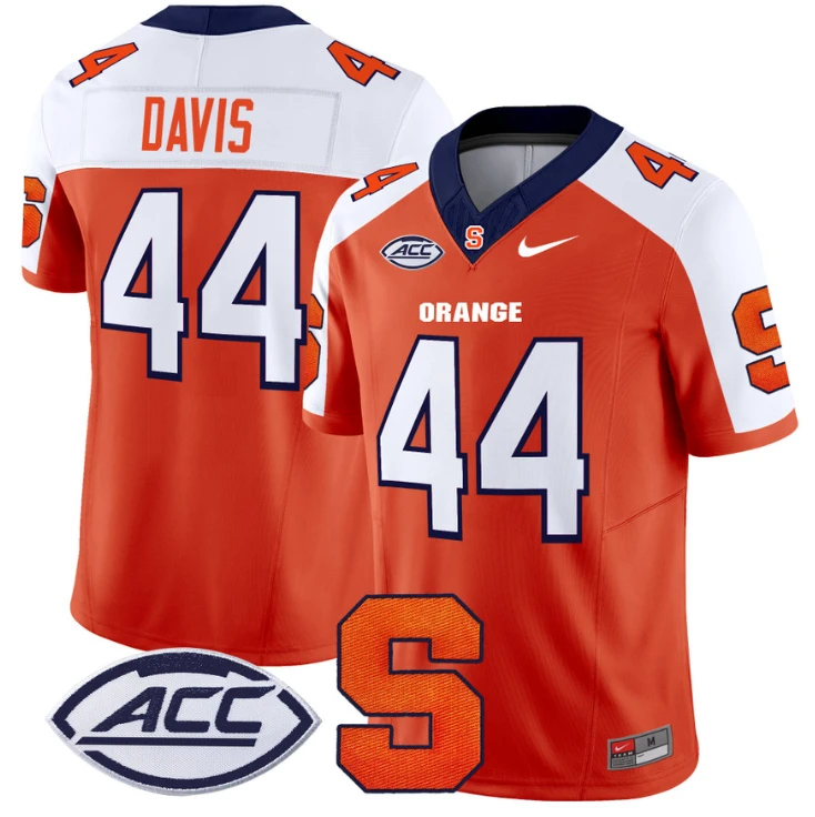 Ernie Davis Jersey #44 Syracuse Orange Vapor Limited College Football Orange Alternate by My Store