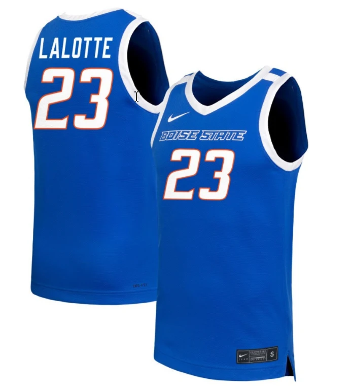 Elodie Lalotte Jersey #23 Boise State Broncos NIL Basketball Royal by My store basketball