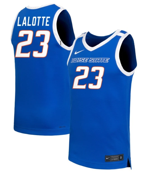 Elodie Lalotte Jersey #23 Boise State Broncos NIL Basketball Royal by My store basketball