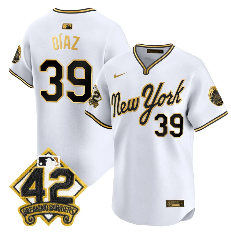 Edwin Díaz Jersey #39 New York Mets 2025 Jackie Robinson Patch Road Alternate Stitched Royal (Copy) by My Store