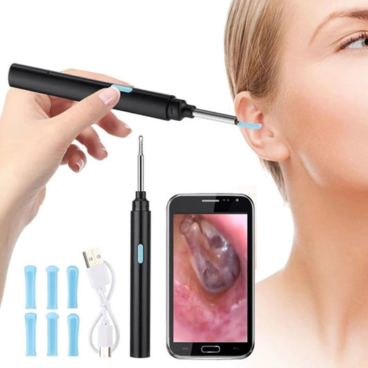 EarScope Pro - Smart Visual Earwax Removal Tool | LED Camera and Soft Tips - Safe and Precise Ear Cleaning Bowlift by Bowlift