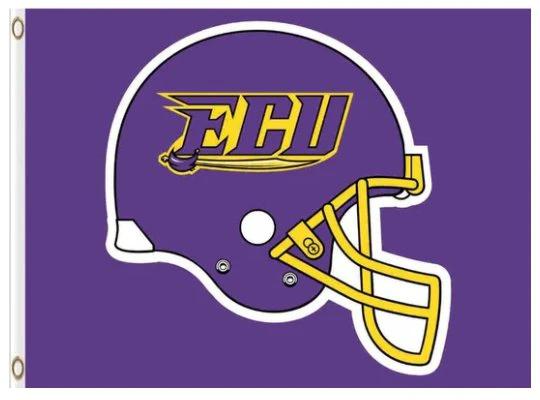 East Carolina Pirates Basketball USA Club Flag 3X5ft Banner USA Polyester with 2 Brass Grommets by flagsjustdoit