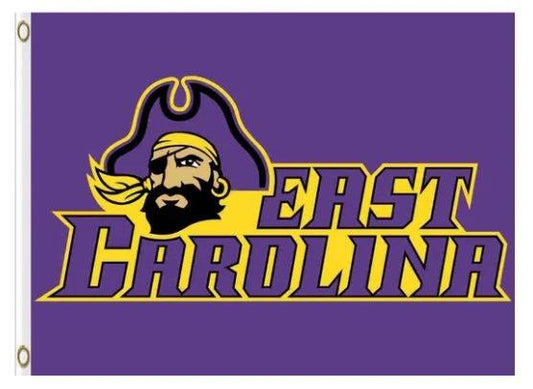East Carolina Pirates Club USA Sport Flag 3X5ft Banner USA Polyester with 2 Brass Grommets by flagsjustdoit