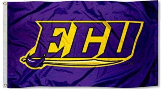 East Carolina Pirates Polyester USA Flag 3X5ft Banner USA Polyester with 2 Brass Grommets by flagsjustdoit