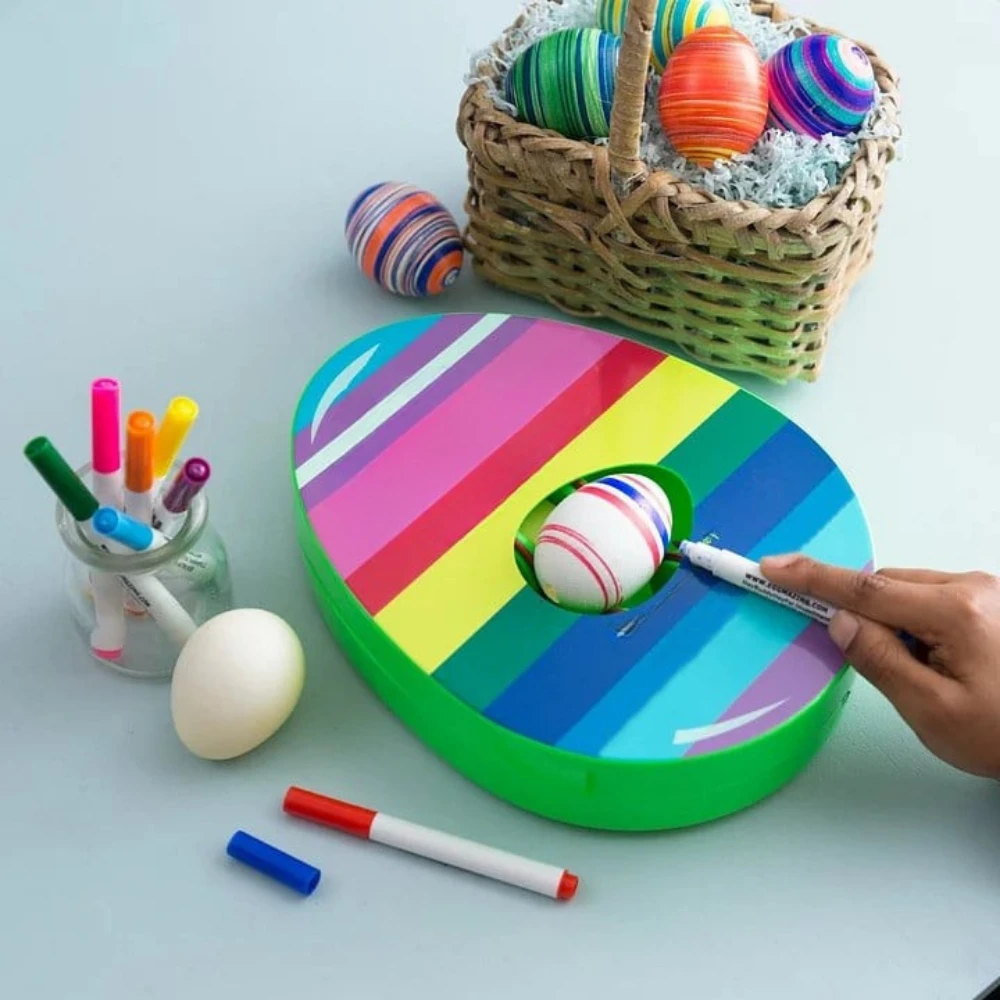 Easter Egg Decorating Spinner Machine Toys by BowLift