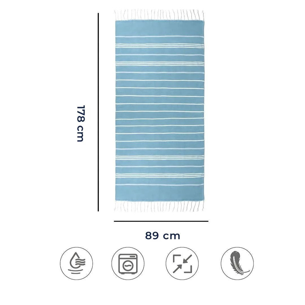 EcoWave Quick Drying Towel - Lightweight Beach Towel - Multi-Purpose - Beach - Spa - Travel - Home - Eco-Friendly - Cotton Towel Bowlift by Bowlift