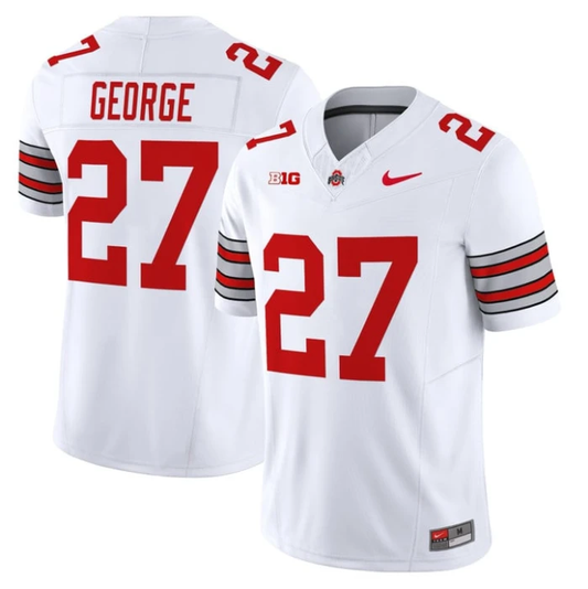 Eddie George Jersey #27 Ohio State Heritage Stripe 2025-26 Stitched White by My Store