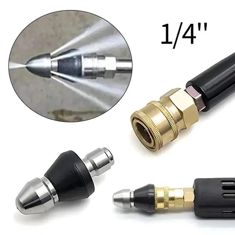 Stainless Steel Pipe Cleaning Nozzle with High Pressure Water Jets by BowLift