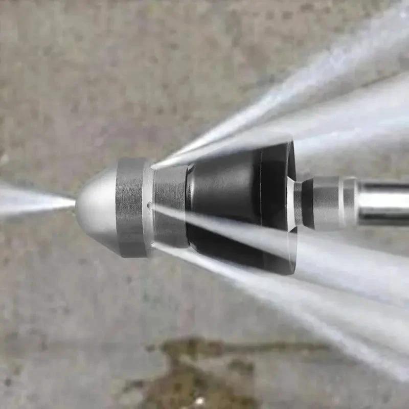 Stainless Steel Pipe Cleaning Nozzle with High Pressure Water Jets by BowLift
