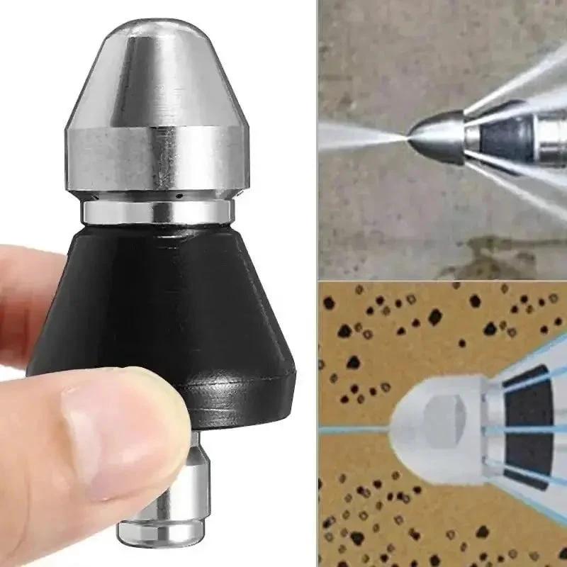 Stainless Steel Pipe Cleaning Nozzle with High Pressure Water Jets by BowLift