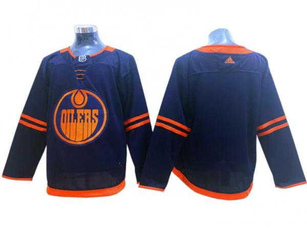 Edmonton Oilers Blank Navy Alternate Jersey by Hockey David