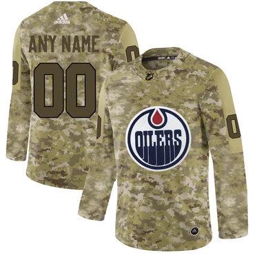 Edmonton Oilers Camo Customized Jersey by Hockey David