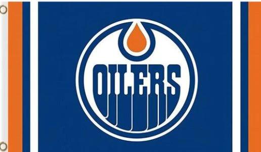 Edmonton Oilers Custom US Flag 3X5Ft Polyester Digital Print Banner USA by flagsjustdoit