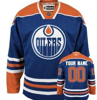 Edmonton Oilers Customized Blue Jersey by Hockey David