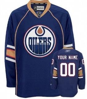 Edmonton Oilers Customized Blue Thrid Jersey by Hockey David