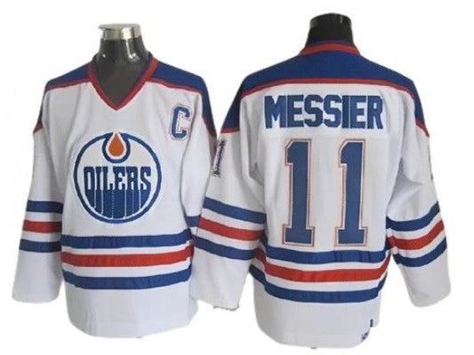 Edmonton Oilers #11 Mark Messier Vintage CCM Jersey -White by Hockey David