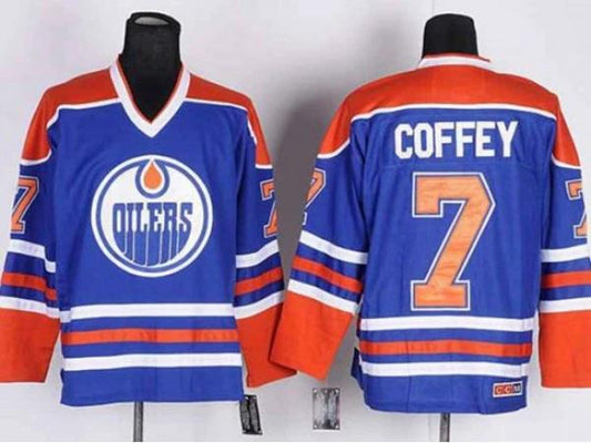 Edmonton Oilers #7 Paul Coffey Vintage CCM Jersey - White by Hockey David