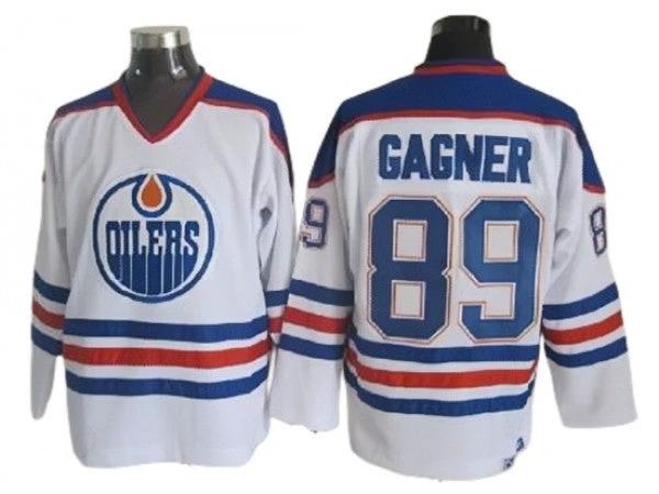 Edmonton Oilers #89 Sam Gagner Vintage CCM Jersey - White by Hockey David