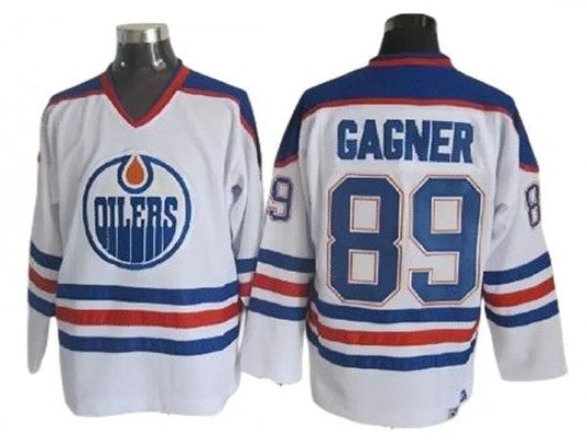 Edmonton Oilers #89 Sam Gagner Vintage CCM Jersey - White by Hockey David