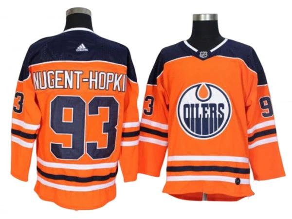 Edmonton Oilers #93 Ryan Nugent-hopkins Orange Home Jersey by Hockey David