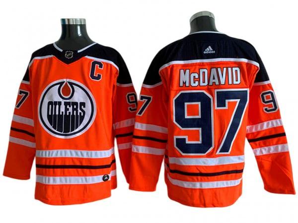 Edmonton Oilers #97 Connor McDavid White Away Jersey by Hockey David