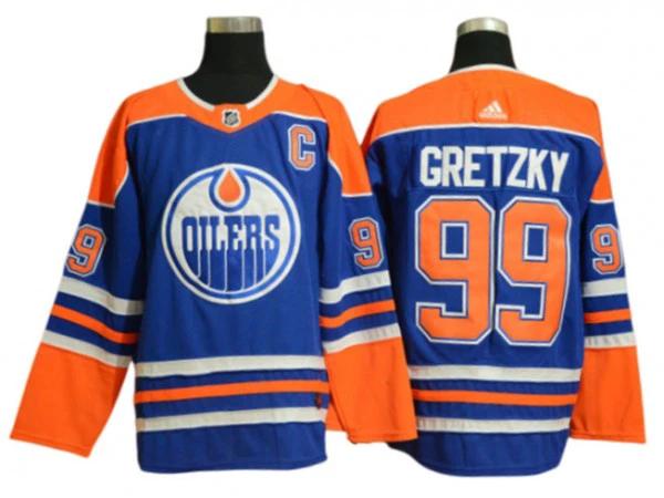 Edmonton Oilers #99 Wayne Gretzky Blue Alternate Hockey Jersey by Hockey David